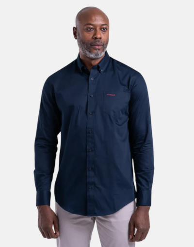 Pringle Navy LS Shirt Classic Regular Fit