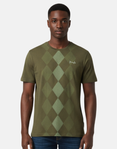 Pringle Of Scotland Olive Hugo SS T Shirt