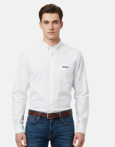 Pringle LS White Classic Regular Shirt