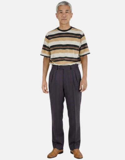Navada 2 Pleat Executive Plum Trouser