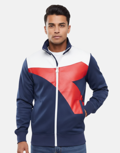 Diadora Atleta Navy Red Tracksuit Jacket