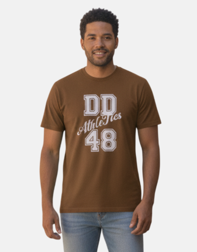 DIADORA Eliseo Brown Graphic T Shirt