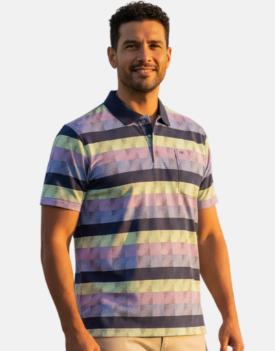 Rossini Italian Navy Golfer Double Mercerised
