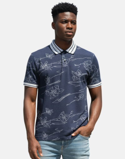 Rossini Italian Navy Golfer Double Mercerized