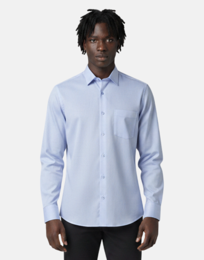 Rossini Powder Blue Fine LS Shirt
