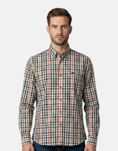 Cable LS Stripe Multi Check Shirt
