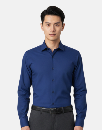 Lorenzini Navy Slim Fit Shirt
