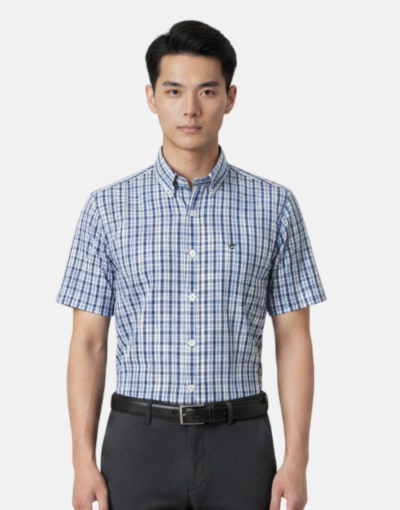Lorenzini LS Classic Check Blue Shirt