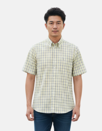 Lorenzini SS Yellow Check Shirt