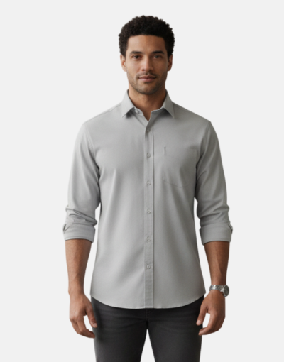 LORENZINI Light Grey L/S Shirt