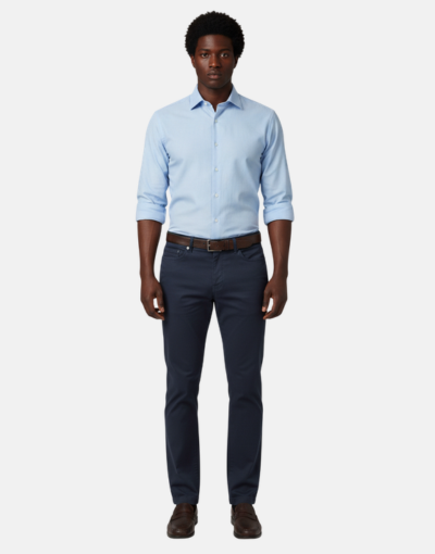 Carducci Navy Slim Fit Chino