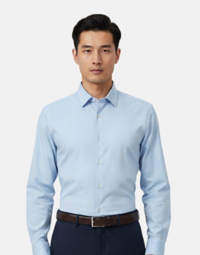 Monatic Leeds Sky Blue Mens Formal Shirt