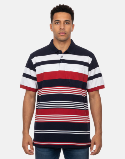 Urban Adventure Blue/White Stripe SS Golfer