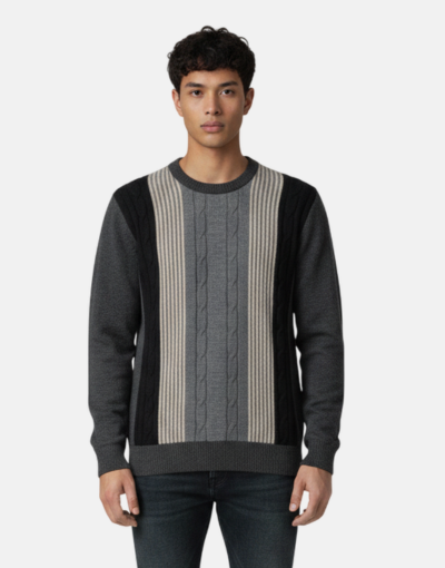 Rob Roy Grey Crew Knitwear Jersey