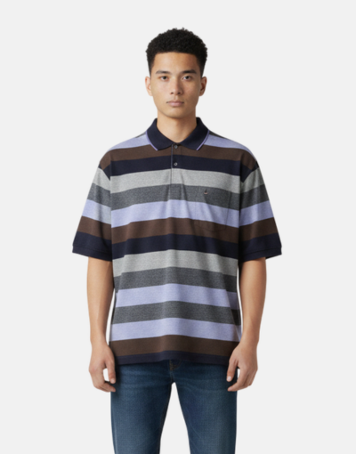 Zuccino Italy Double Mercerised Navy Golfer