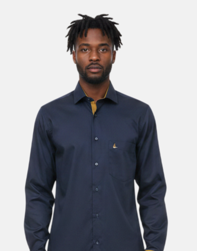 Zuccino of Italy Navy LS Shirt