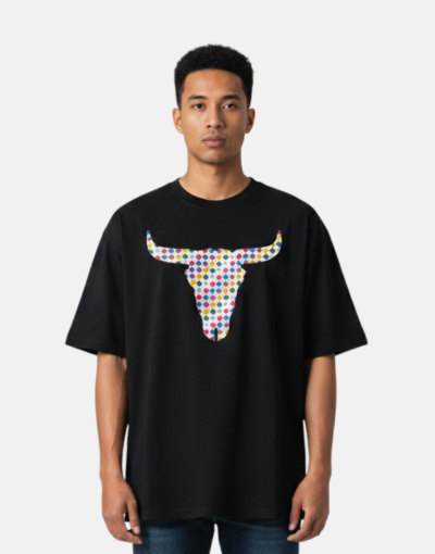 Stephan Kings Nkuni Horn Zulu Black Multi T shirt