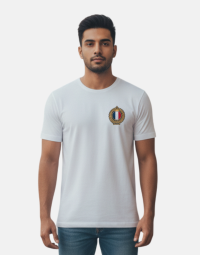 Stephan Modern White Crew Tee