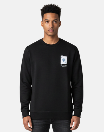 Enrico Coveri Aces Black Sweater