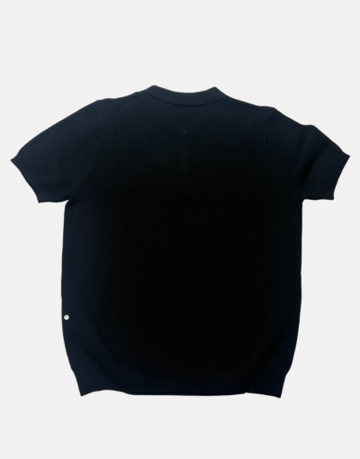 Stefano R Italian 1/4 Zip Black Knitwear Golfer