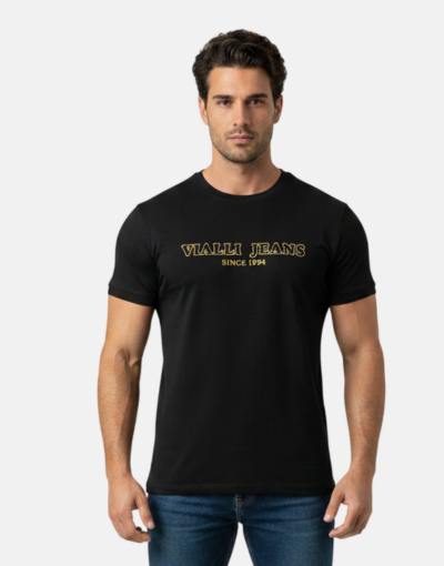 Vialli Ibust Black Gold T-Shirt