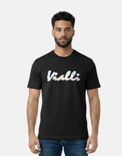 Vialli Imens Black Silver T-Shirt