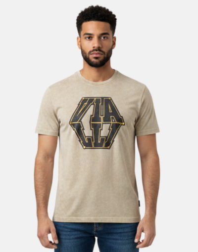 Vialli Illusion Khaki T-Shirt
