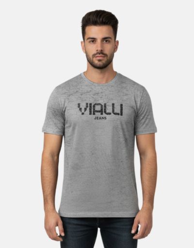 Vialli Istar Wax Silver Grey T shirt