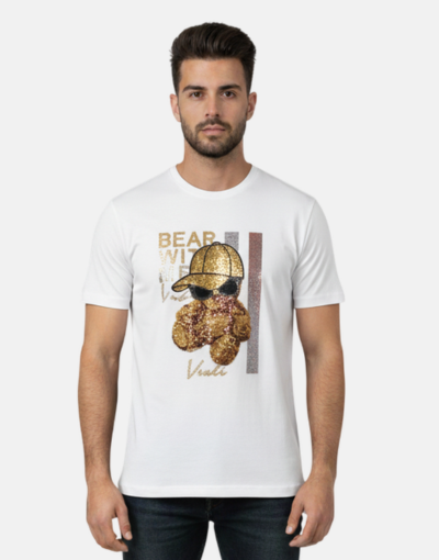 Vialli Implode White Bear T-shirt