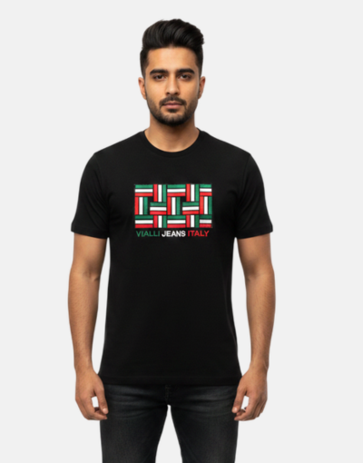 Vialli Itile Black T Shirt