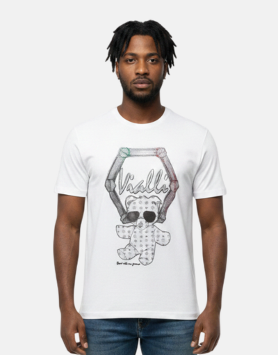 Vialli White Teddy Harvey T Shirt