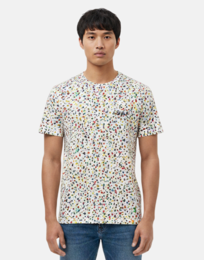 VIALLI White Paint Spray Dikaso T-Shirt