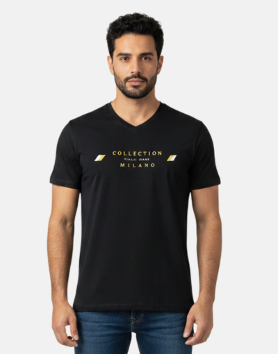 Vialli Cero Black T Shirt