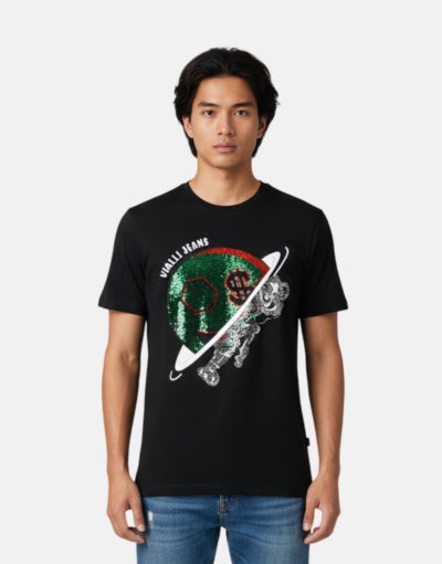 Vialli Apace Black T-Shirt