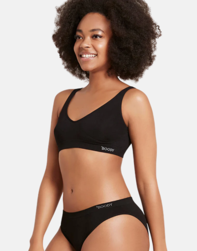 Boody Bamboo Shaper Crop Bra Black
