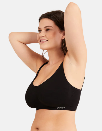 Boody Women's Full Bust Wireless Bra Black