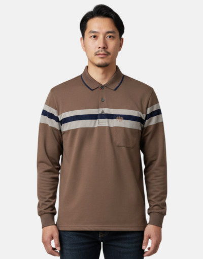 KG Brown Tan LS Golfer