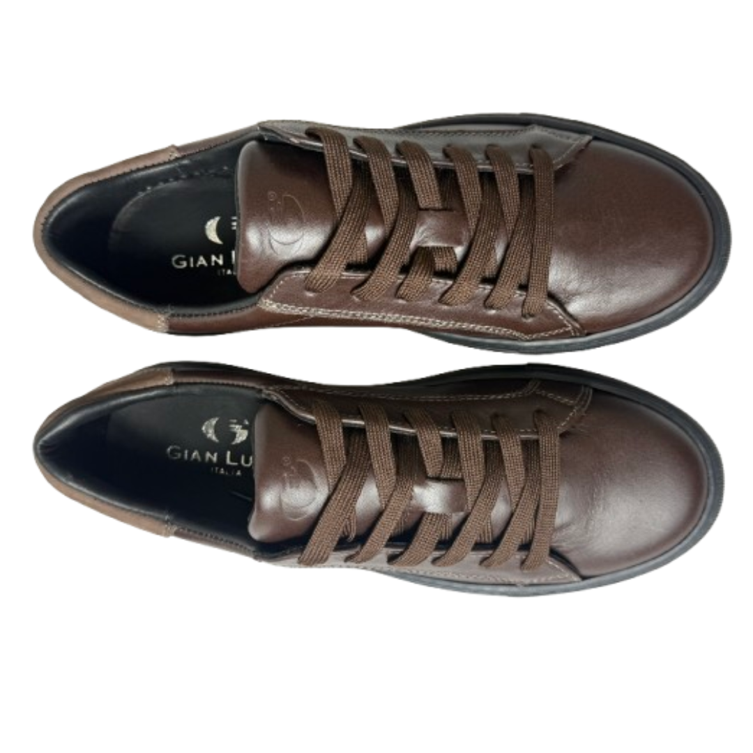 Gian Luca Brown Leather Sneaker
