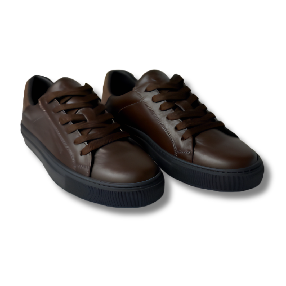 Gian Luca Brown Leather Sneaker