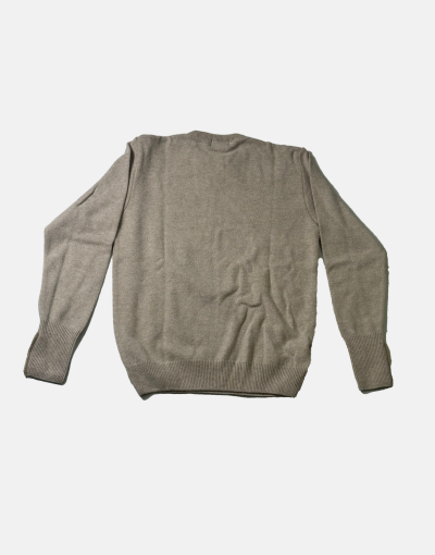 Grant of Scotland Wool Colour Block Oat Sweater