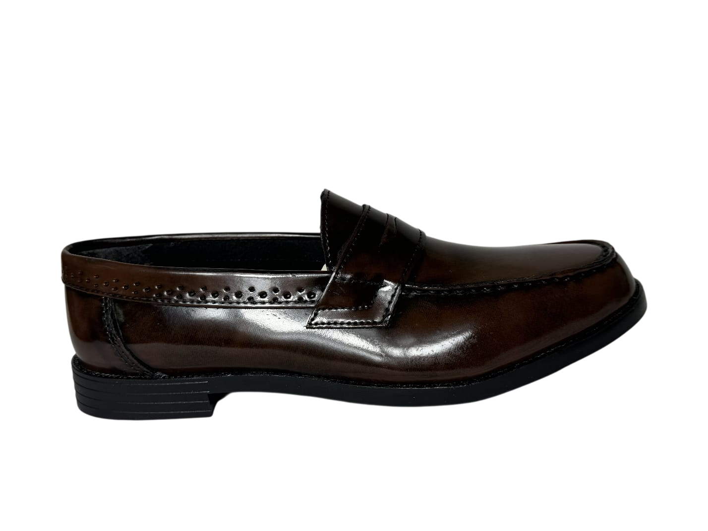 Latino Men's Tan Brown Hi Shine Moccassin
