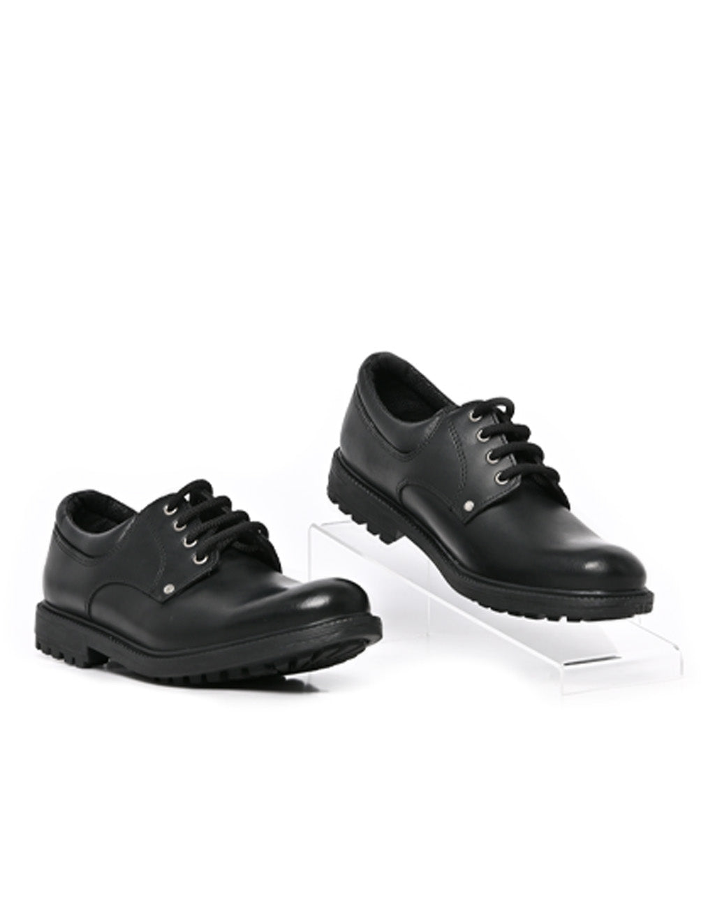 Bronx Leather  Black Pluto Shoe