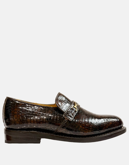 Saxone of Scotland Leather Choc Moccasin