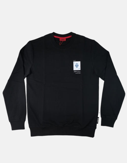 Enrico Coveri Aces Black Sweater