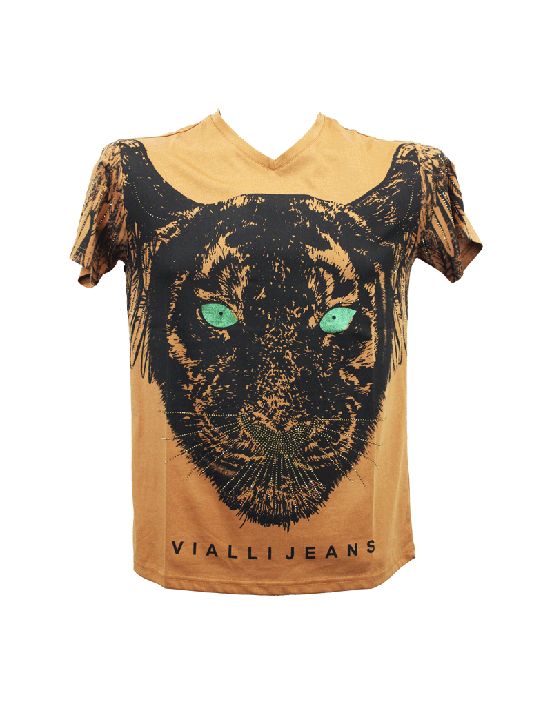 Vialli April T Shirt Brown