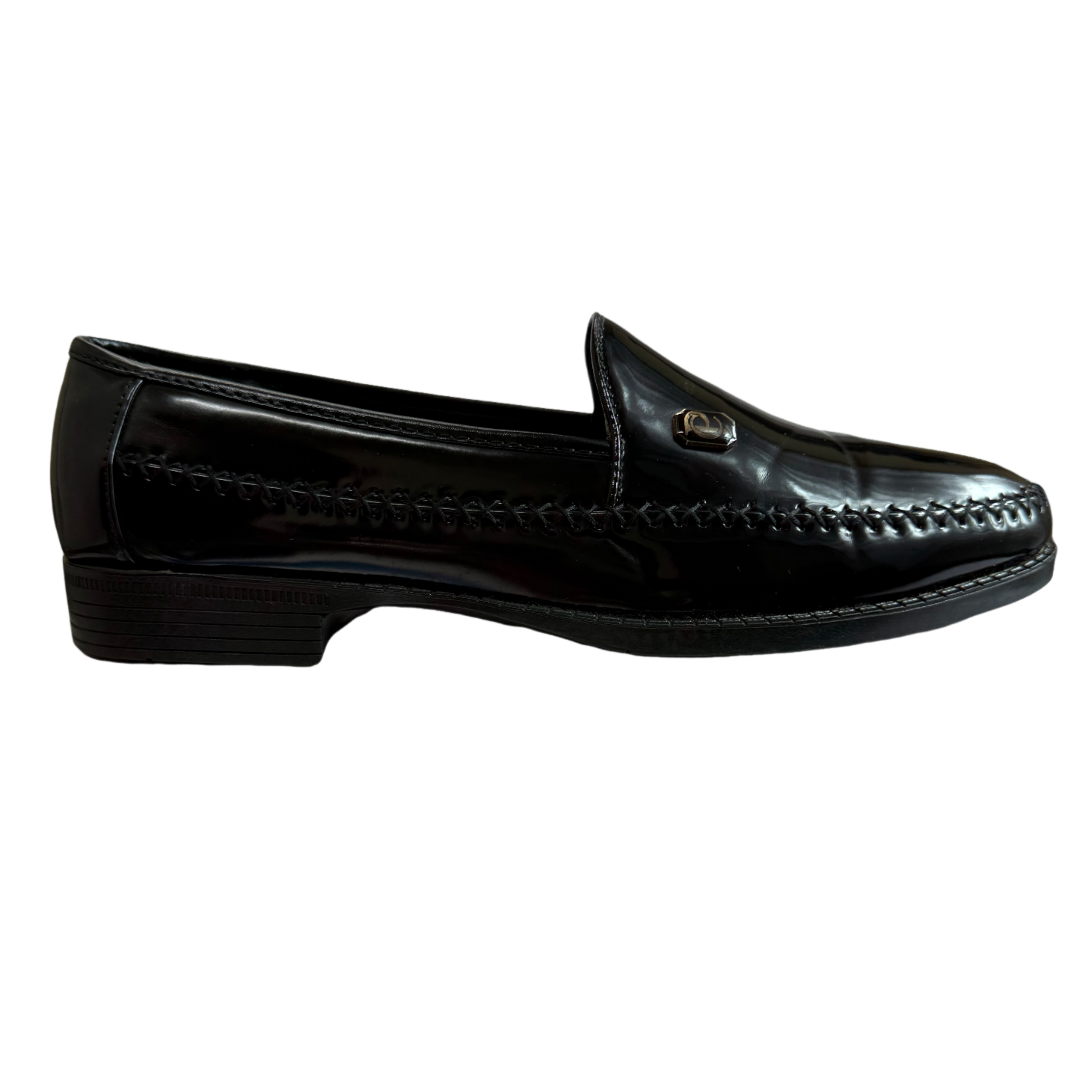 P CROUCH & CO Black HI Shine Moccasin