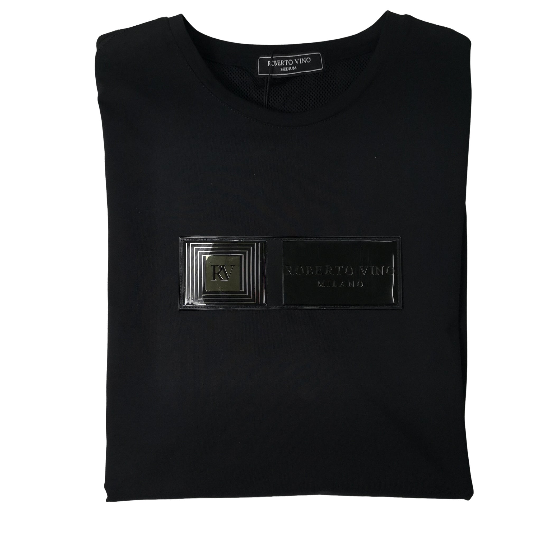 Roberto Vino Black Silver Milano T Shirt