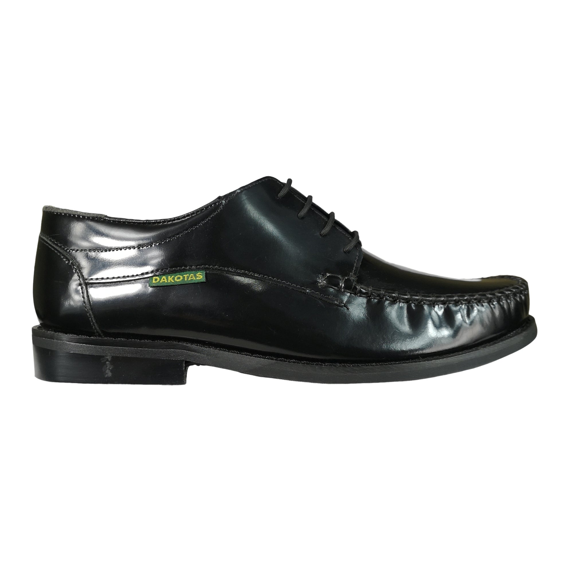 DAKOTA Leather Black Luka Hi Shine Shoe