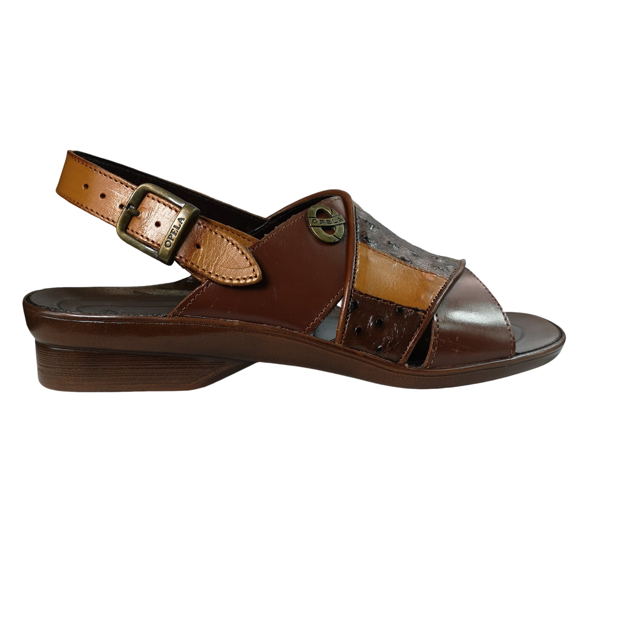 Opela Shaka X Cognac Leather Sandals