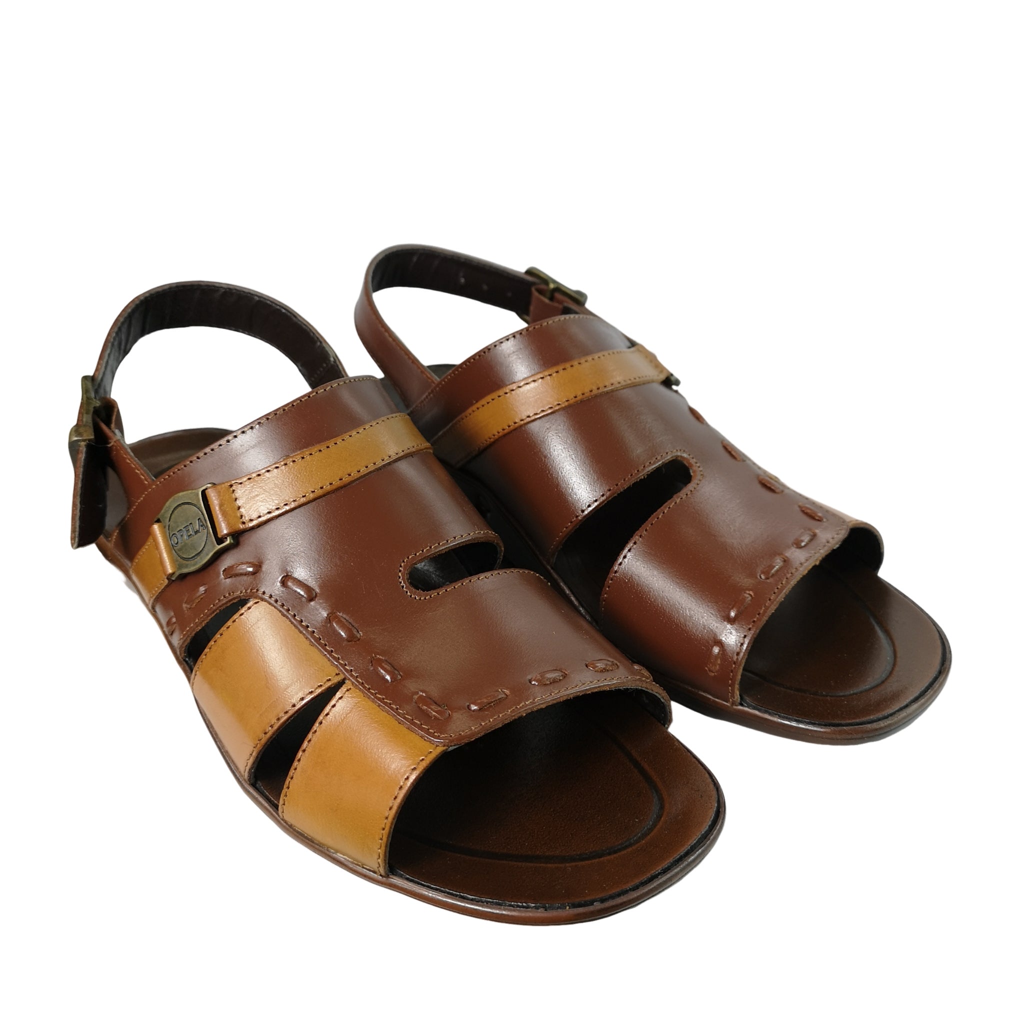 Opela Shaka B Wheat Leather Sandals